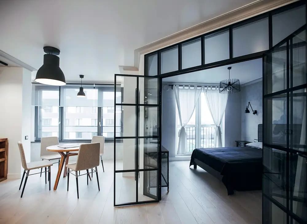 חלל מגורים ומטבח