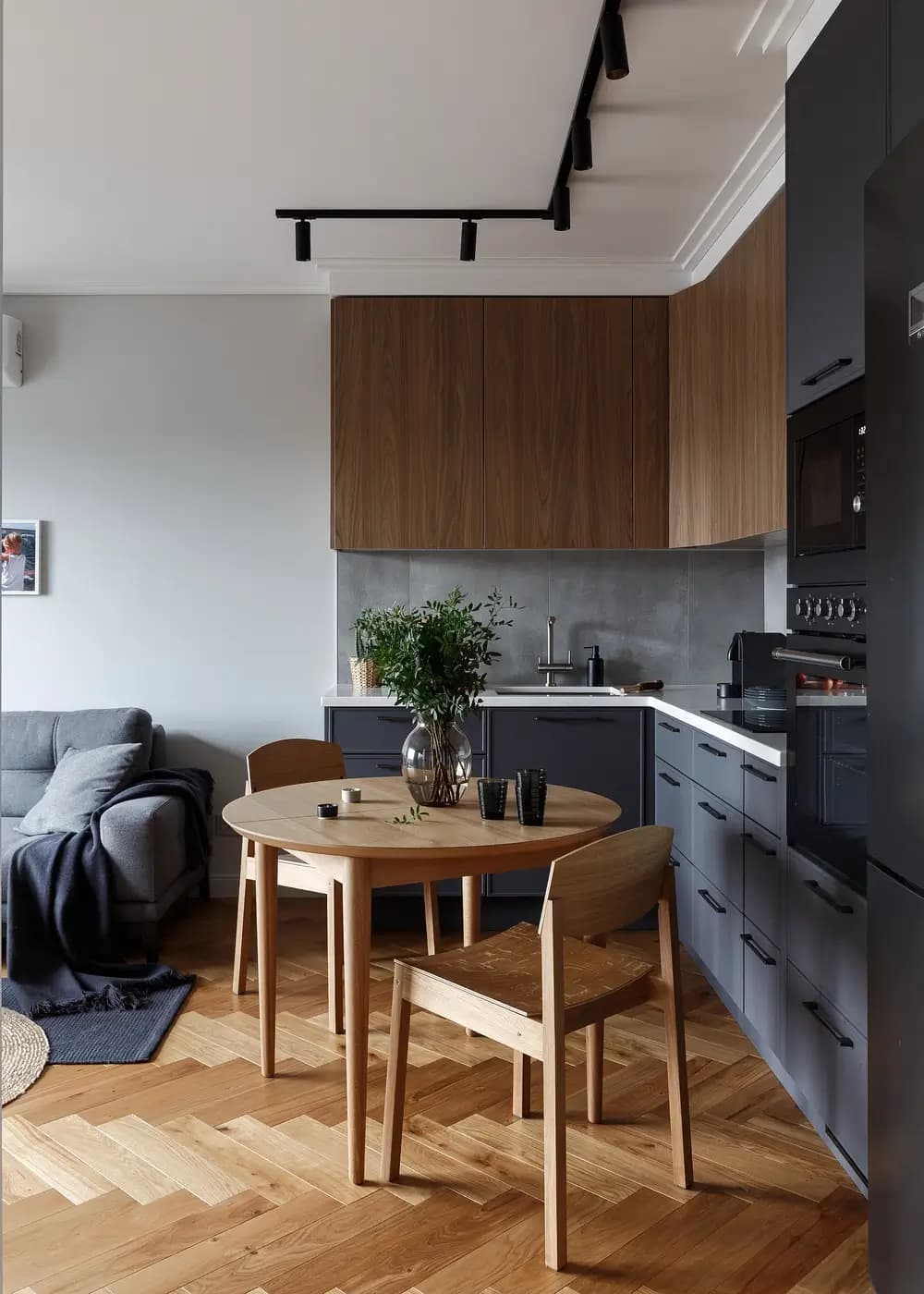 חדר מגורים במטבח